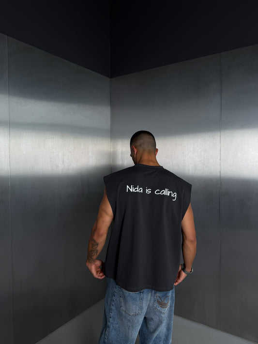 Graffiti Sleeveless Tee "Nida is Calling"