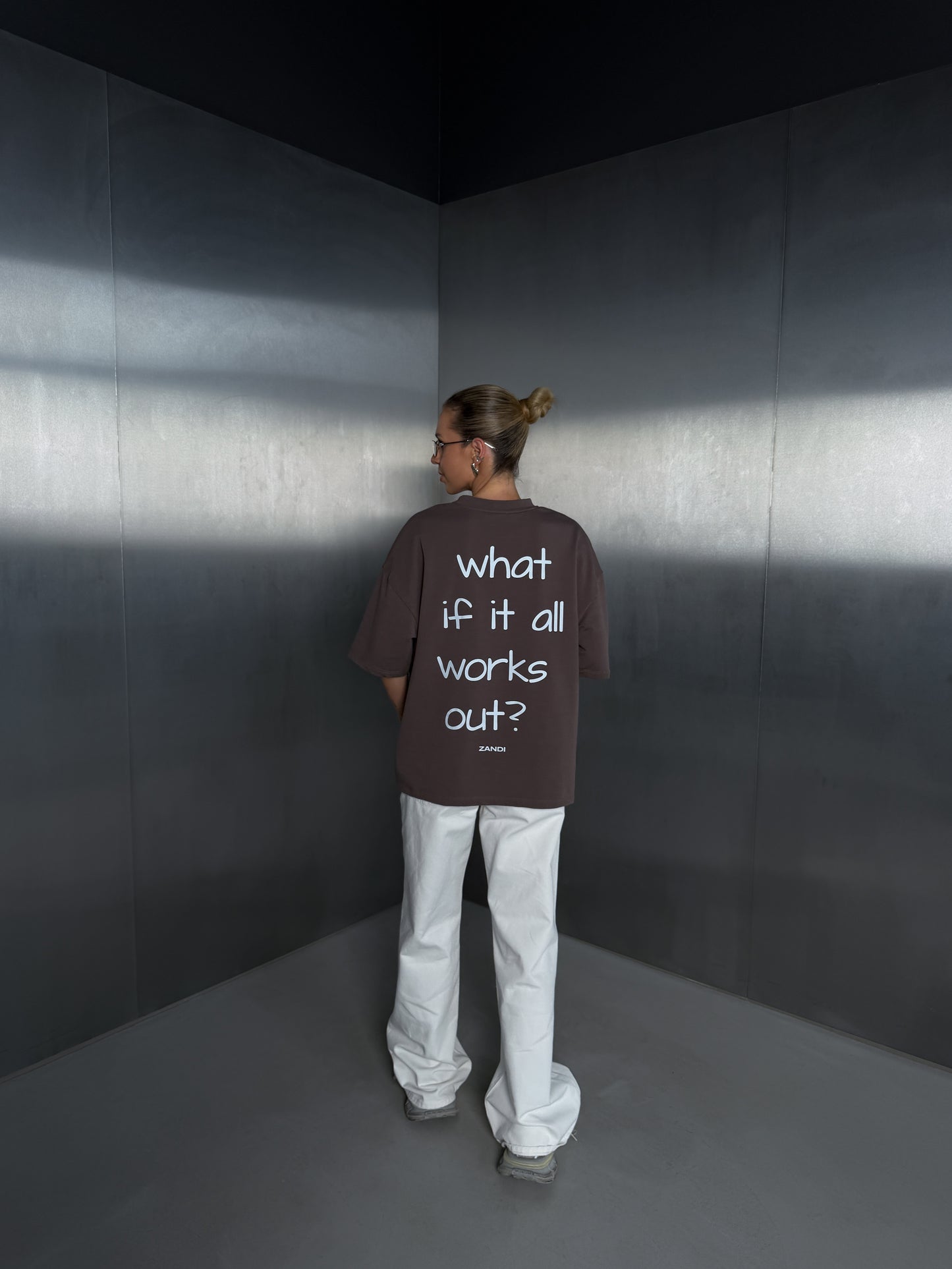 Cappuccino Tee 'what if it all works out'