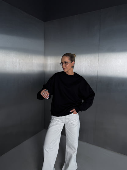 Black Sweater "don't forget it's all for fun"