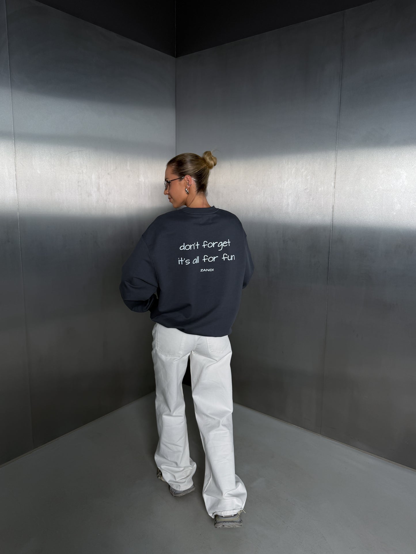 Graffiti Sweater "don't forget it's all for fun"
