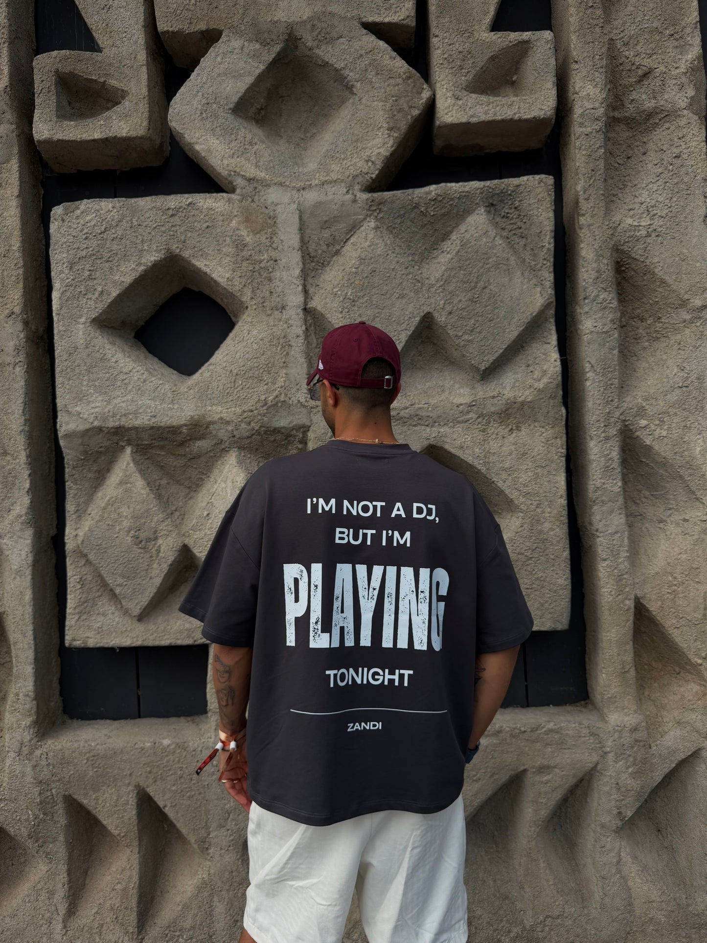 Graffiti Tee 'i'm not a Dj but i'm playing tonight'
