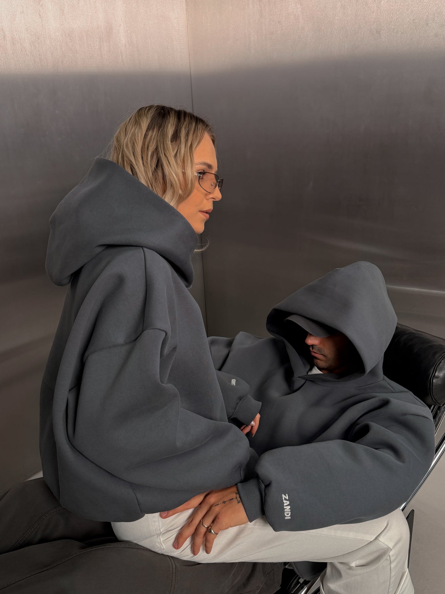 Laminated Hoodie in Graffiti