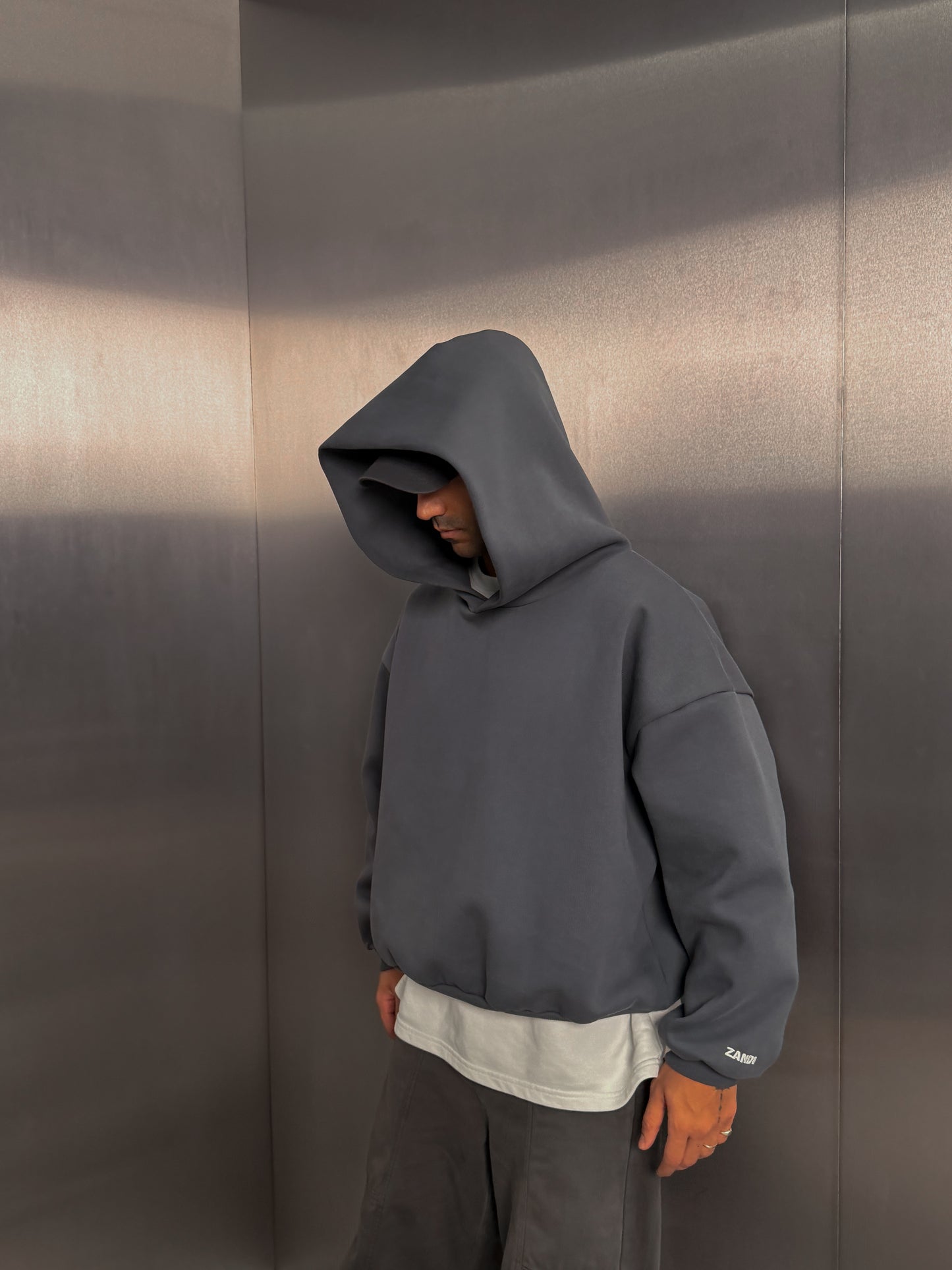 Laminated Hoodie in Graffiti