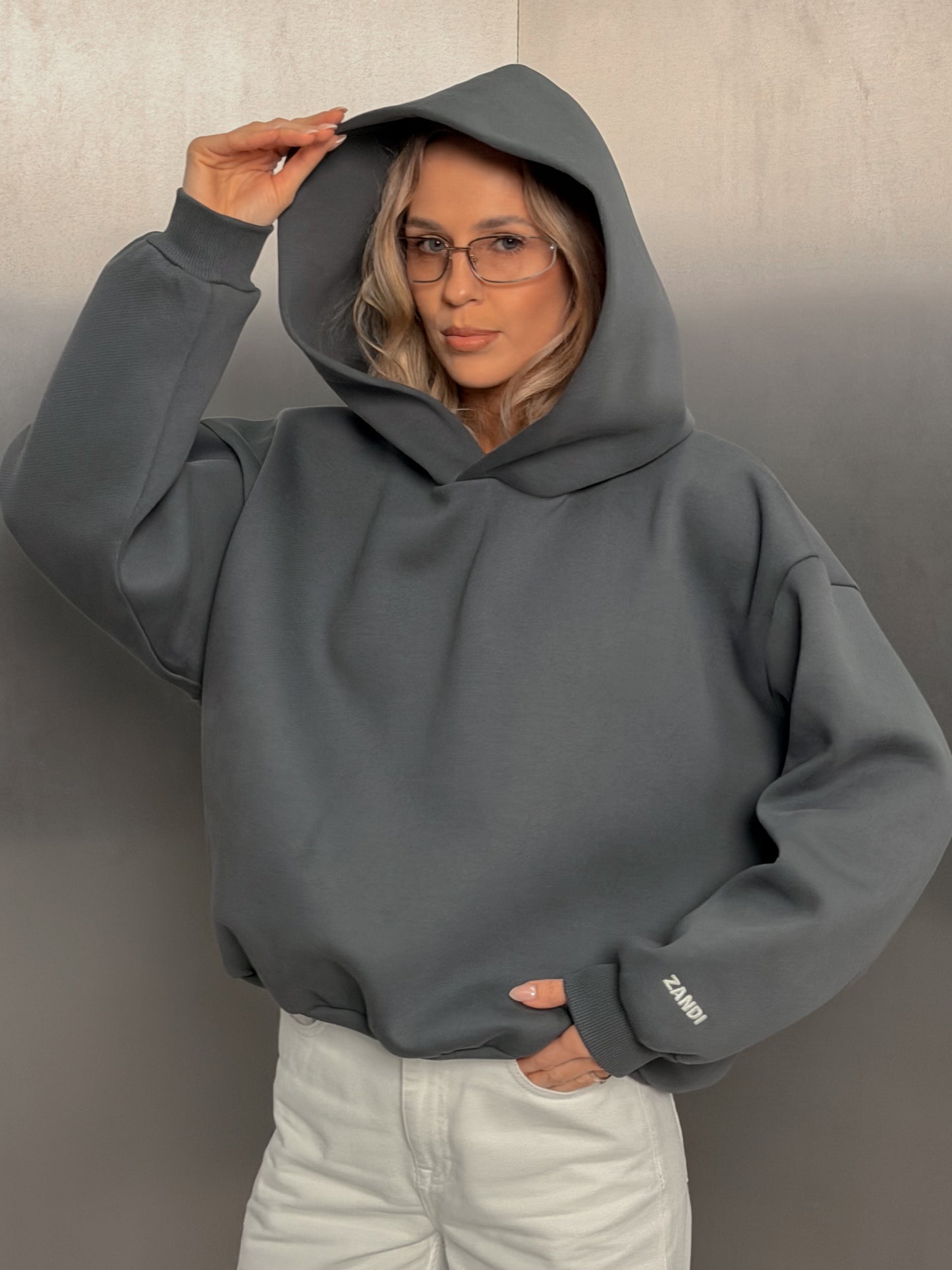 Laminated Hoodie in Graffiti