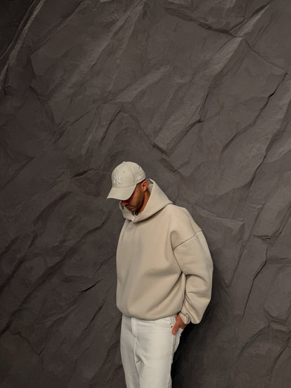 Laminated Hoodie in Sandy